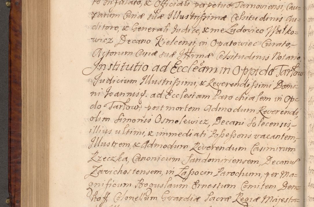Zdjęcie nr 543 dla obiektu archiwalnego: Volumen VIII actorum episcopalium R. D. Joannis Małachowski, episcopi Cracoviensis ducis Severiae de anno 1697, quorum index videatur ad finem