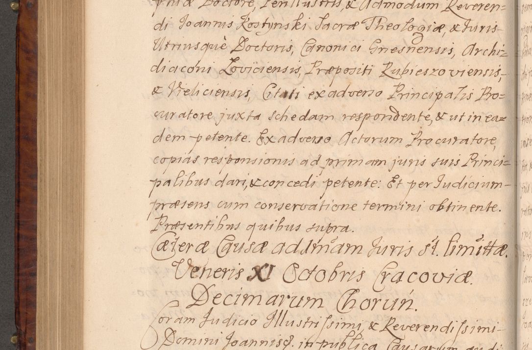 Zdjęcie nr 541 dla obiektu archiwalnego: Volumen VIII actorum episcopalium R. D. Joannis Małachowski, episcopi Cracoviensis ducis Severiae de anno 1697, quorum index videatur ad finem