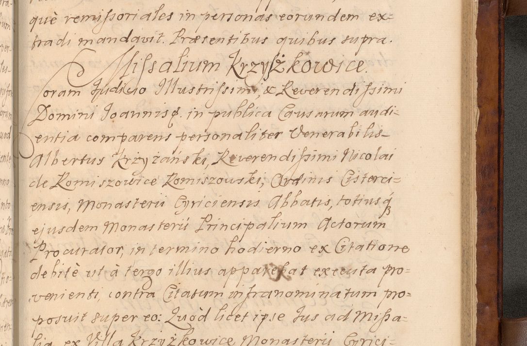 Zdjęcie nr 540 dla obiektu archiwalnego: Volumen VIII actorum episcopalium R. D. Joannis Małachowski, episcopi Cracoviensis ducis Severiae de anno 1697, quorum index videatur ad finem