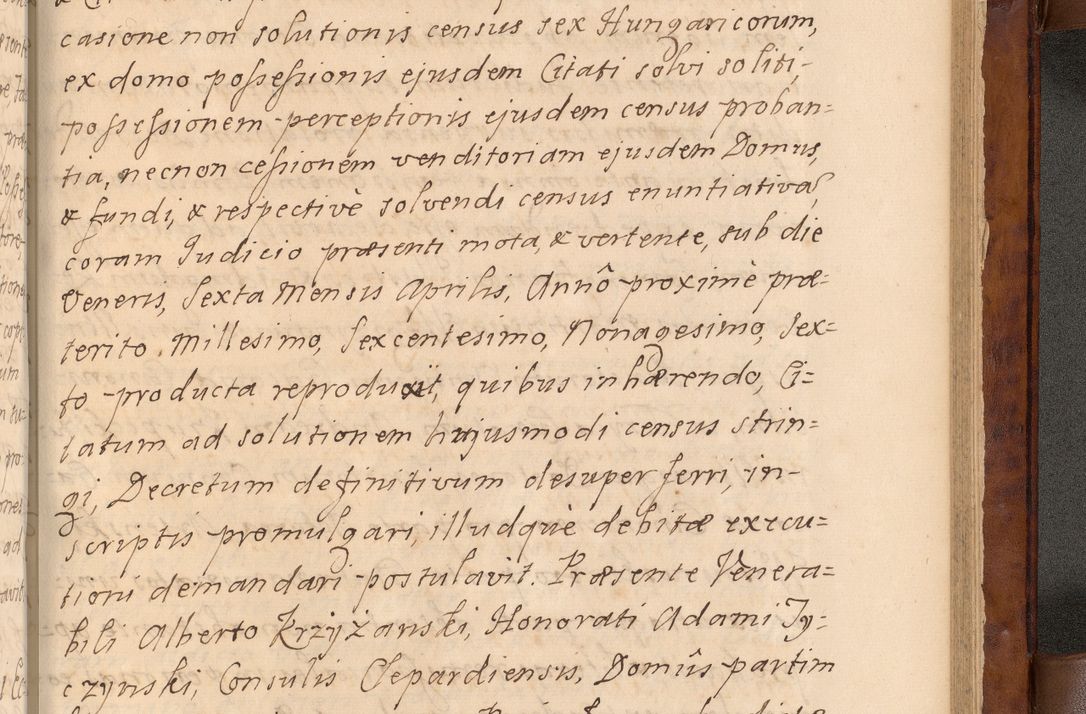 Zdjęcie nr 536 dla obiektu archiwalnego: Volumen VIII actorum episcopalium R. D. Joannis Małachowski, episcopi Cracoviensis ducis Severiae de anno 1697, quorum index videatur ad finem