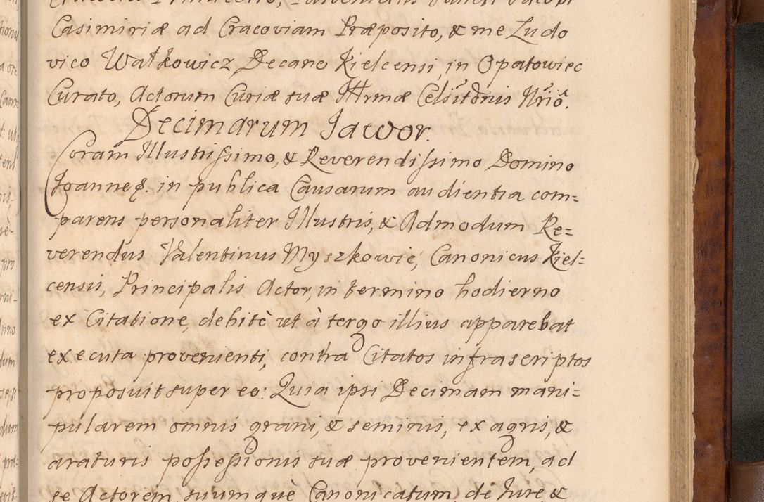 Zdjęcie nr 530 dla obiektu archiwalnego: Volumen VIII actorum episcopalium R. D. Joannis Małachowski, episcopi Cracoviensis ducis Severiae de anno 1697, quorum index videatur ad finem