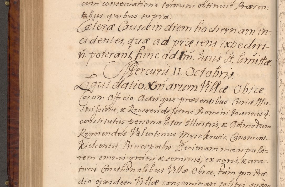 Zdjęcie nr 525 dla obiektu archiwalnego: Volumen VIII actorum episcopalium R. D. Joannis Małachowski, episcopi Cracoviensis ducis Severiae de anno 1697, quorum index videatur ad finem