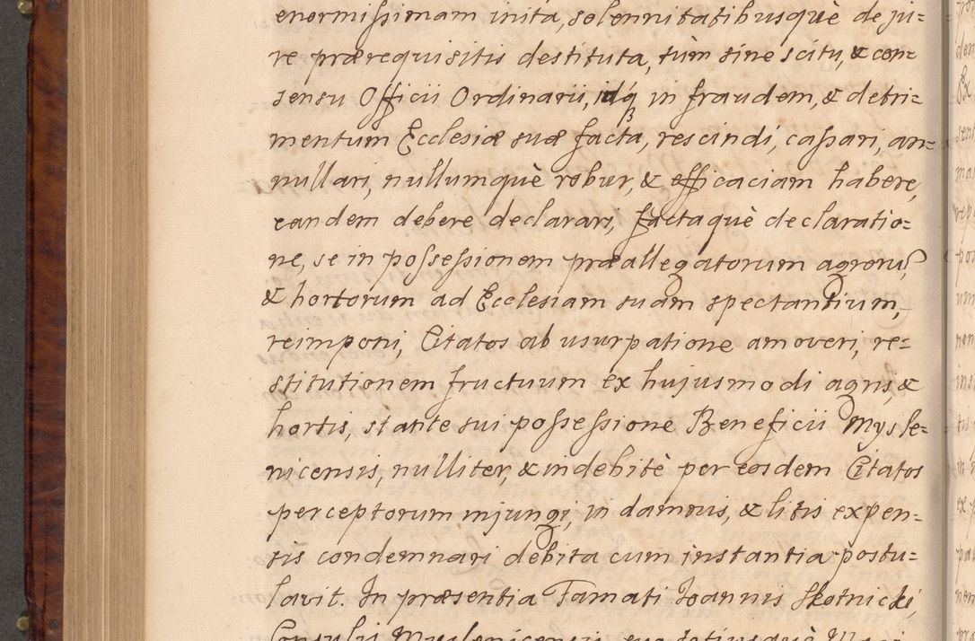 Zdjęcie nr 523 dla obiektu archiwalnego: Volumen VIII actorum episcopalium R. D. Joannis Małachowski, episcopi Cracoviensis ducis Severiae de anno 1697, quorum index videatur ad finem