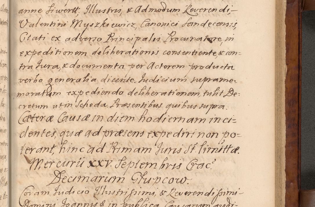 Zdjęcie nr 516 dla obiektu archiwalnego: Volumen VIII actorum episcopalium R. D. Joannis Małachowski, episcopi Cracoviensis ducis Severiae de anno 1697, quorum index videatur ad finem
