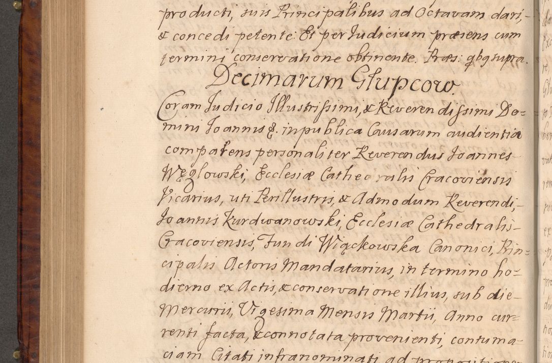 Zdjęcie nr 507 dla obiektu archiwalnego: Volumen VIII actorum episcopalium R. D. Joannis Małachowski, episcopi Cracoviensis ducis Severiae de anno 1697, quorum index videatur ad finem