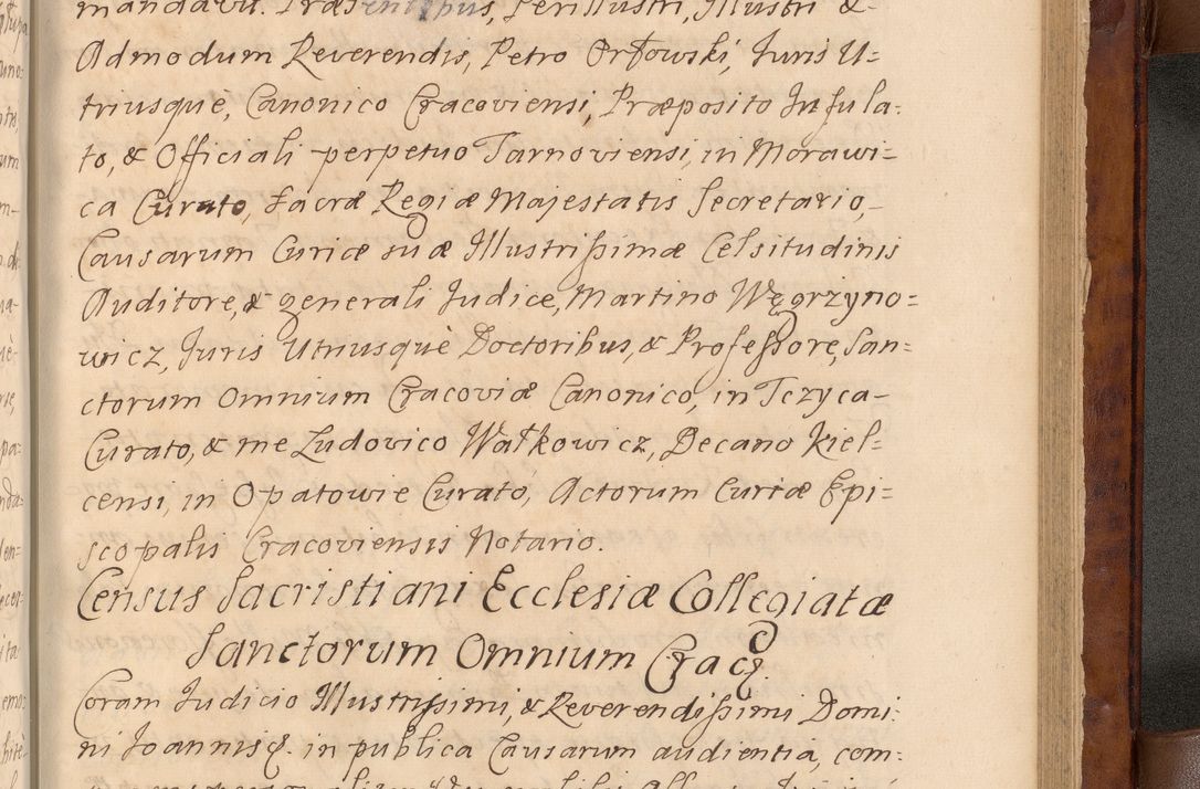 Zdjęcie nr 494 dla obiektu archiwalnego: Volumen VIII actorum episcopalium R. D. Joannis Małachowski, episcopi Cracoviensis ducis Severiae de anno 1697, quorum index videatur ad finem