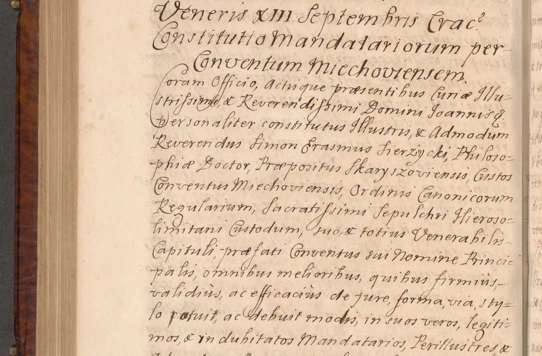 Zdjęcie nr 489 dla obiektu archiwalnego: Volumen VIII actorum episcopalium R. D. Joannis Małachowski, episcopi Cracoviensis ducis Severiae de anno 1697, quorum index videatur ad finem