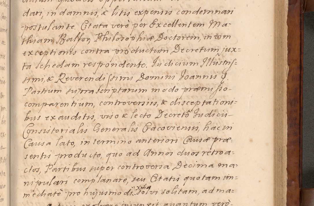 Zdjęcie nr 484 dla obiektu archiwalnego: Volumen VIII actorum episcopalium R. D. Joannis Małachowski, episcopi Cracoviensis ducis Severiae de anno 1697, quorum index videatur ad finem