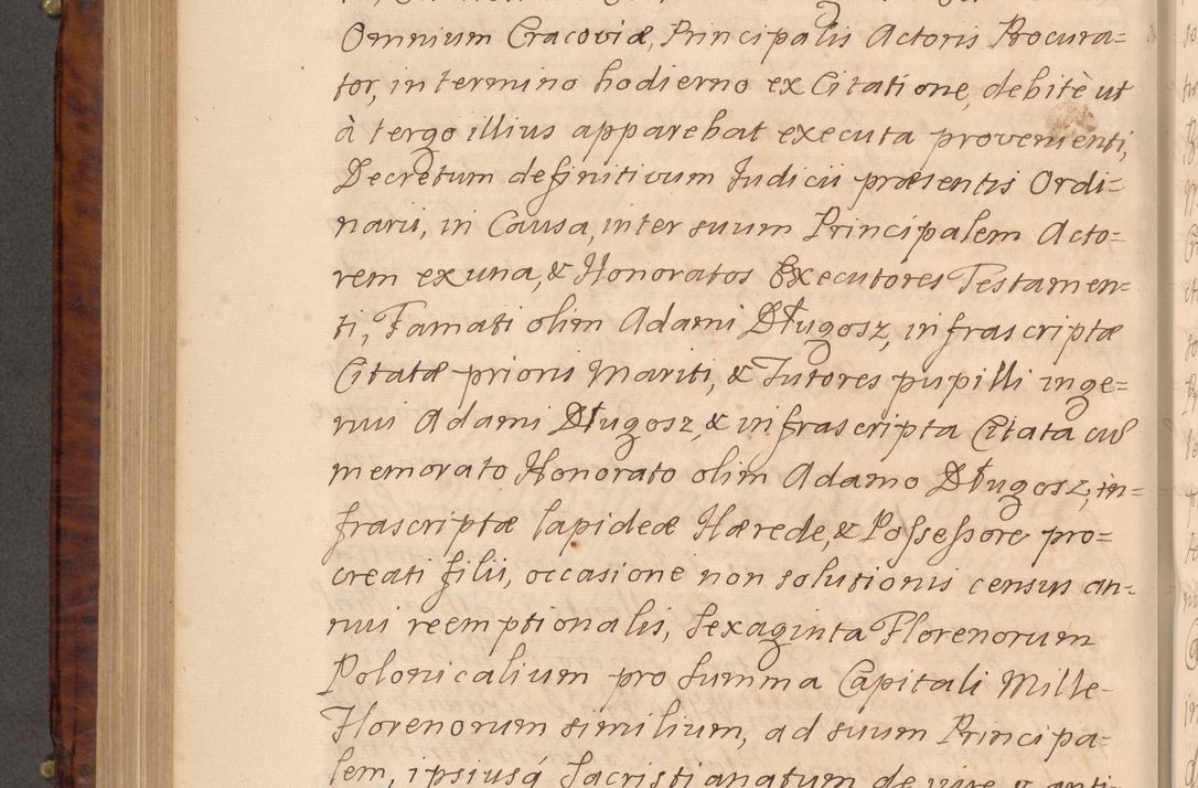 Zdjęcie nr 475 dla obiektu archiwalnego: Volumen VIII actorum episcopalium R. D. Joannis Małachowski, episcopi Cracoviensis ducis Severiae de anno 1697, quorum index videatur ad finem