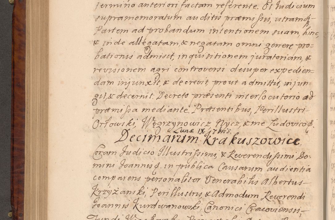 Zdjęcie nr 473 dla obiektu archiwalnego: Volumen VIII actorum episcopalium R. D. Joannis Małachowski, episcopi Cracoviensis ducis Severiae de anno 1697, quorum index videatur ad finem