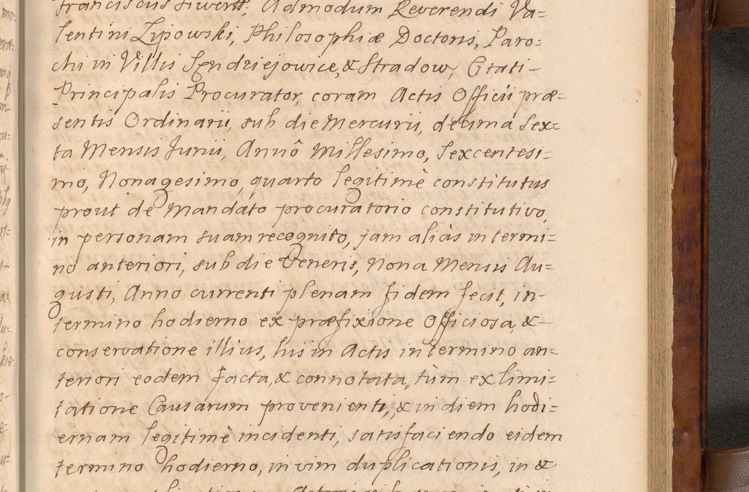 Zdjęcie nr 470 dla obiektu archiwalnego: Volumen VIII actorum episcopalium R. D. Joannis Małachowski, episcopi Cracoviensis ducis Severiae de anno 1697, quorum index videatur ad finem