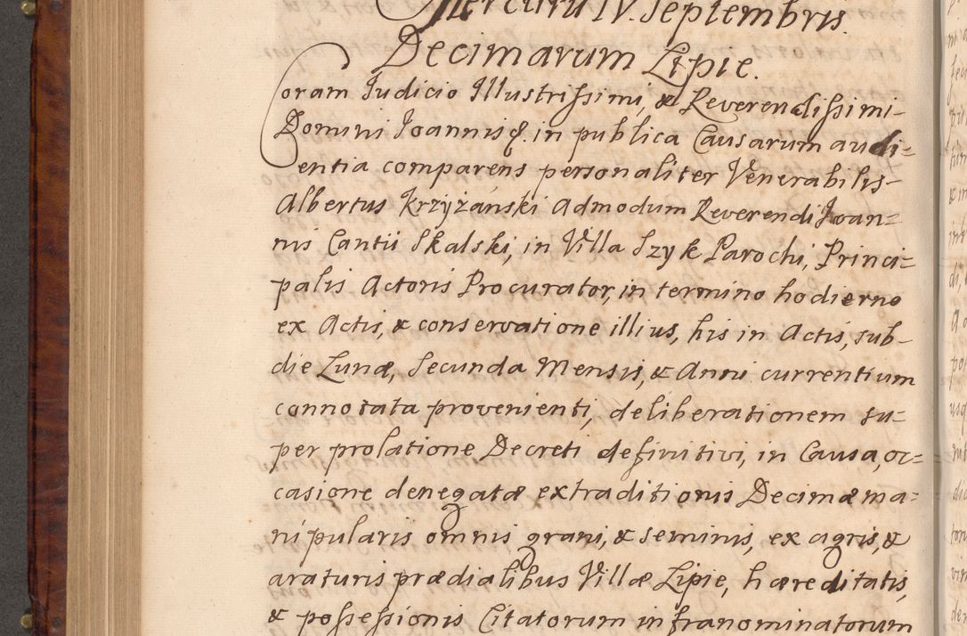 Zdjęcie nr 459 dla obiektu archiwalnego: Volumen VIII actorum episcopalium R. D. Joannis Małachowski, episcopi Cracoviensis ducis Severiae de anno 1697, quorum index videatur ad finem