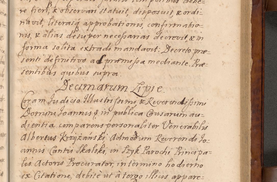 Zdjęcie nr 452 dla obiektu archiwalnego: Volumen VIII actorum episcopalium R. D. Joannis Małachowski, episcopi Cracoviensis ducis Severiae de anno 1697, quorum index videatur ad finem