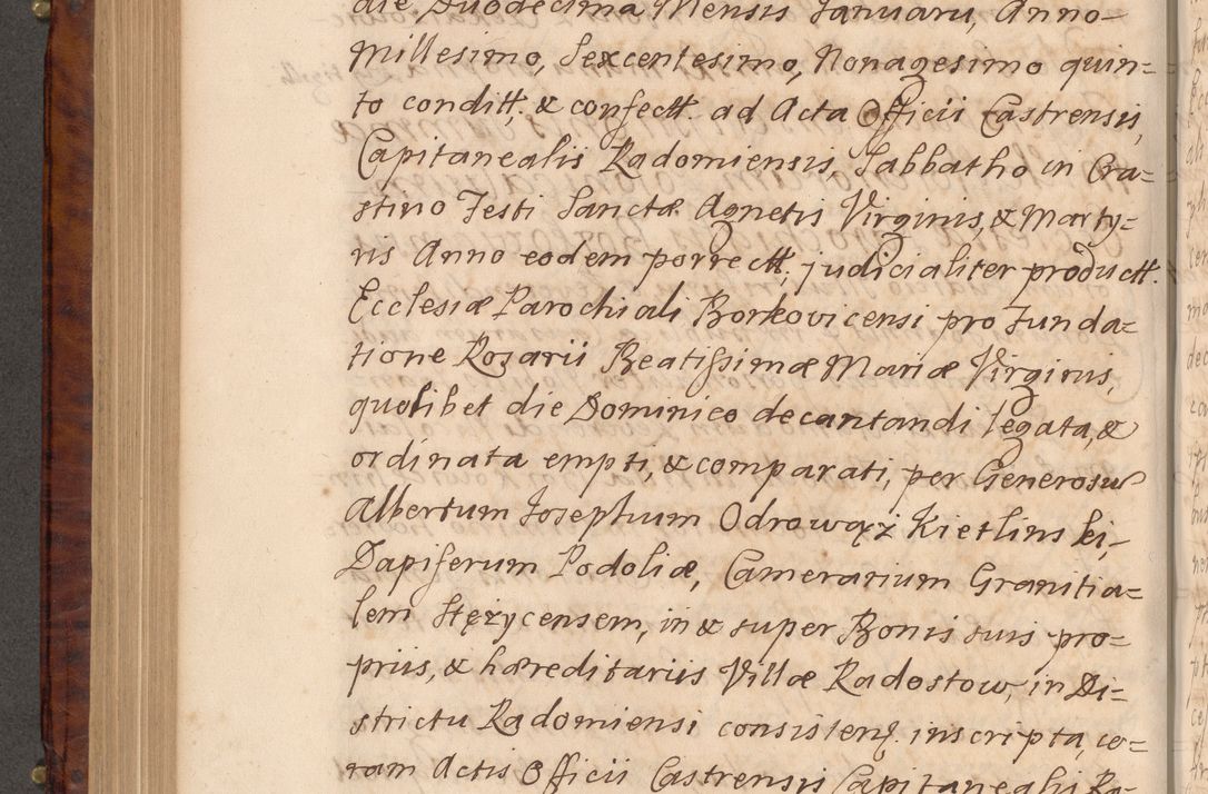 Zdjęcie nr 445 dla obiektu archiwalnego: Volumen VIII actorum episcopalium R. D. Joannis Małachowski, episcopi Cracoviensis ducis Severiae de anno 1697, quorum index videatur ad finem