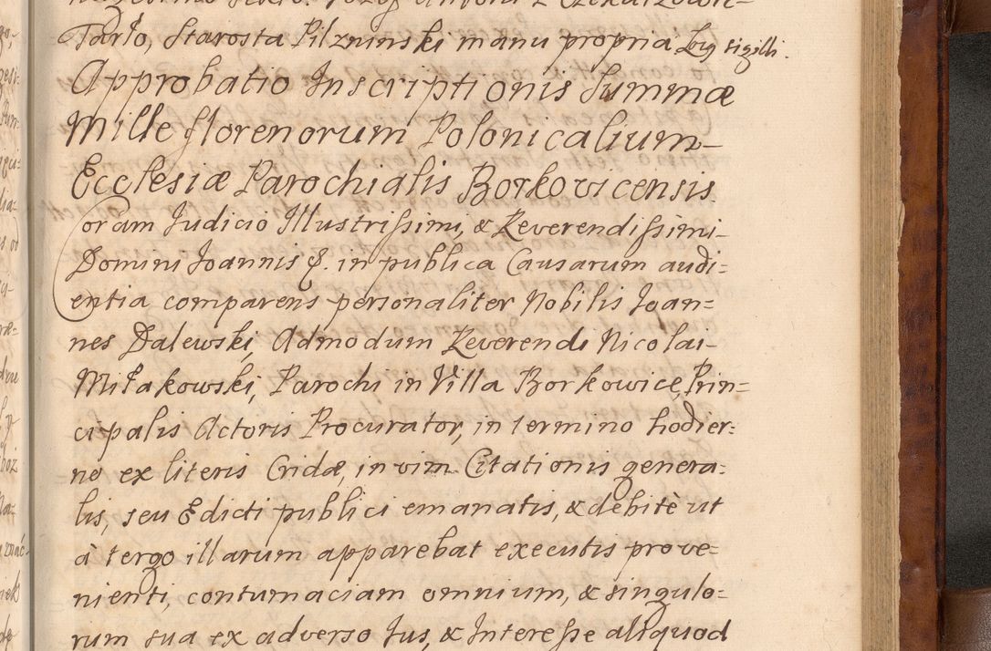 Zdjęcie nr 444 dla obiektu archiwalnego: Volumen VIII actorum episcopalium R. D. Joannis Małachowski, episcopi Cracoviensis ducis Severiae de anno 1697, quorum index videatur ad finem