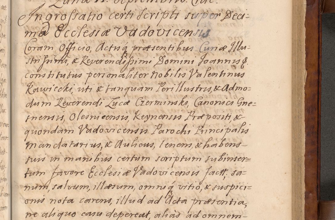 Zdjęcie nr 442 dla obiektu archiwalnego: Volumen VIII actorum episcopalium R. D. Joannis Małachowski, episcopi Cracoviensis ducis Severiae de anno 1697, quorum index videatur ad finem