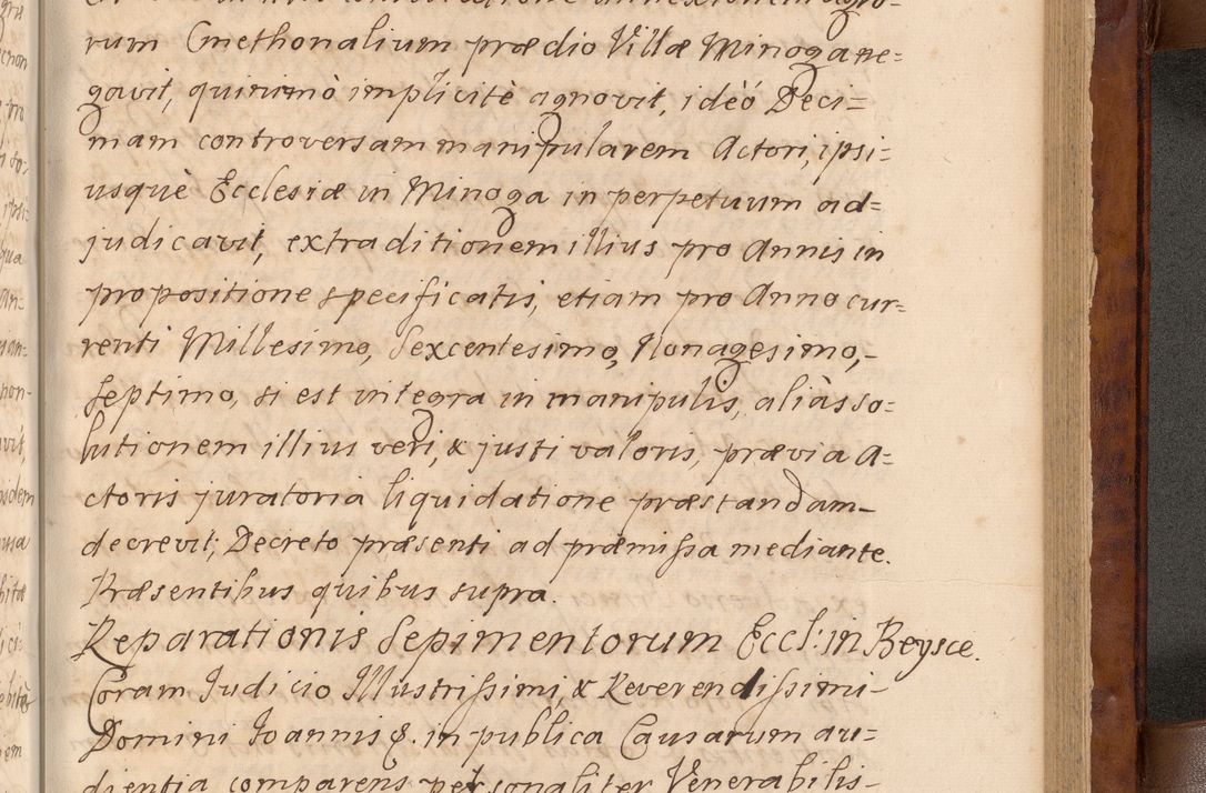 Zdjęcie nr 440 dla obiektu archiwalnego: Volumen VIII actorum episcopalium R. D. Joannis Małachowski, episcopi Cracoviensis ducis Severiae de anno 1697, quorum index videatur ad finem