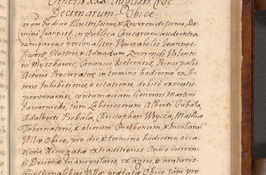 Zdjęcie nr 436 dla obiektu archiwalnego: Volumen VIII actorum episcopalium R. D. Joannis Małachowski, episcopi Cracoviensis ducis Severiae de anno 1697, quorum index videatur ad finem