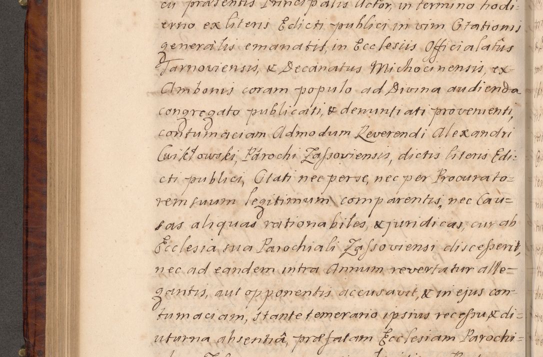 Zdjęcie nr 415 dla obiektu archiwalnego: Volumen VIII actorum episcopalium R. D. Joannis Małachowski, episcopi Cracoviensis ducis Severiae de anno 1697, quorum index videatur ad finem