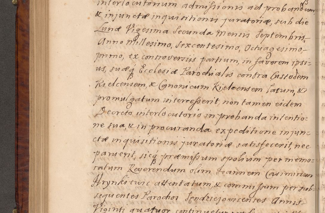 Zdjęcie nr 407 dla obiektu archiwalnego: Volumen VIII actorum episcopalium R. D. Joannis Małachowski, episcopi Cracoviensis ducis Severiae de anno 1697, quorum index videatur ad finem