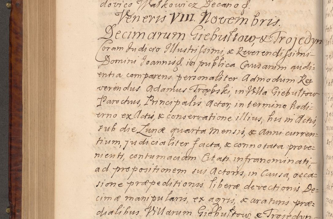 Zdjęcie nr 603 dla obiektu archiwalnego: Volumen VIII actorum episcopalium R. D. Joannis Małachowski, episcopi Cracoviensis ducis Severiae de anno 1697, quorum index videatur ad finem