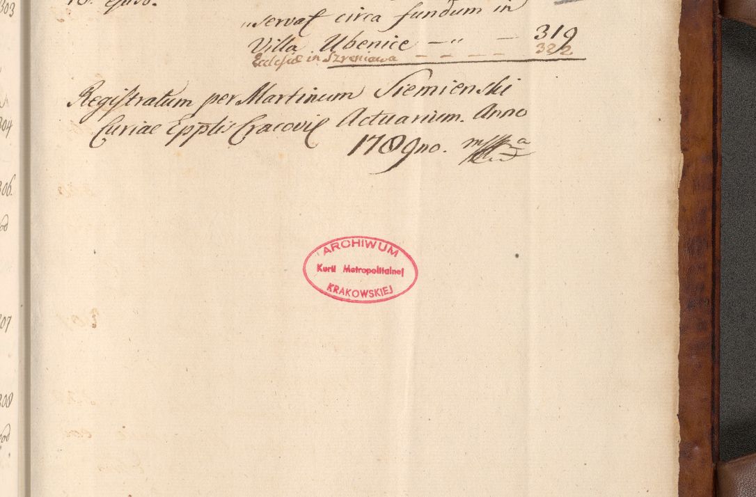 Zdjęcie nr 682 dla obiektu archiwalnego: Volumen VIII actorum episcopalium R. D. Joannis Małachowski, episcopi Cracoviensis ducis Severiae de anno 1697, quorum index videatur ad finem