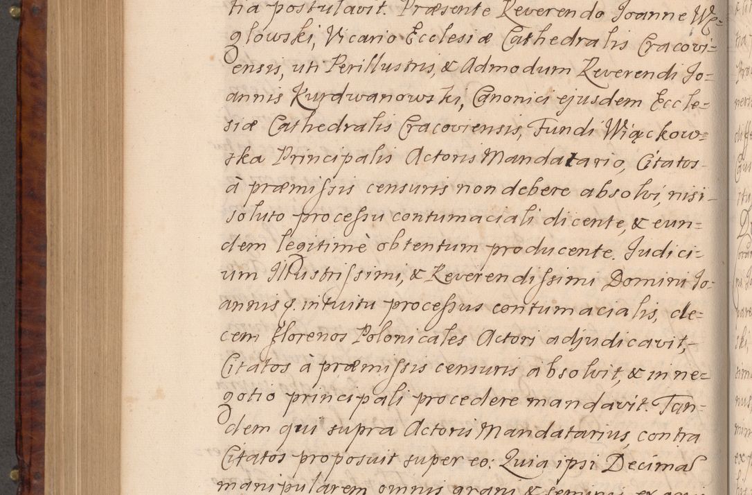Zdjęcie nr 621 dla obiektu archiwalnego: Volumen VIII actorum episcopalium R. D. Joannis Małachowski, episcopi Cracoviensis ducis Severiae de anno 1697, quorum index videatur ad finem