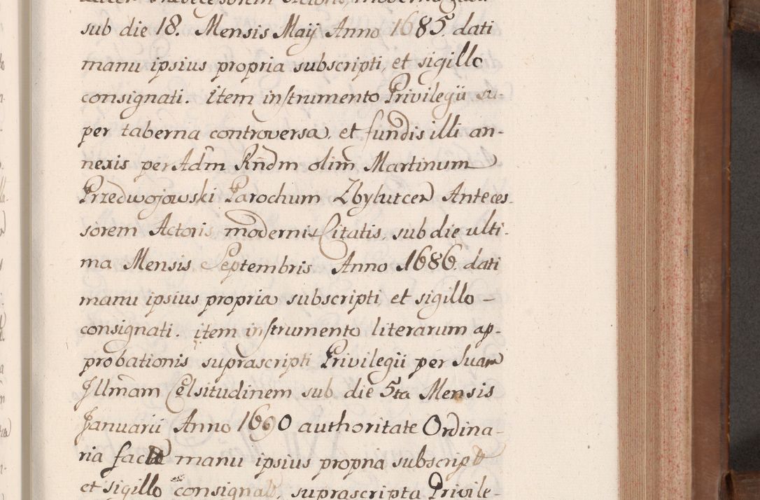 Zdjęcie nr 200 dla obiektu archiwalnego: Volumen VII actorum episcopalium Joannis Małachowski, episcopi Cracoviensis, ducis Severiae de anno 1694 - 1696, quorum index ad finem videatur