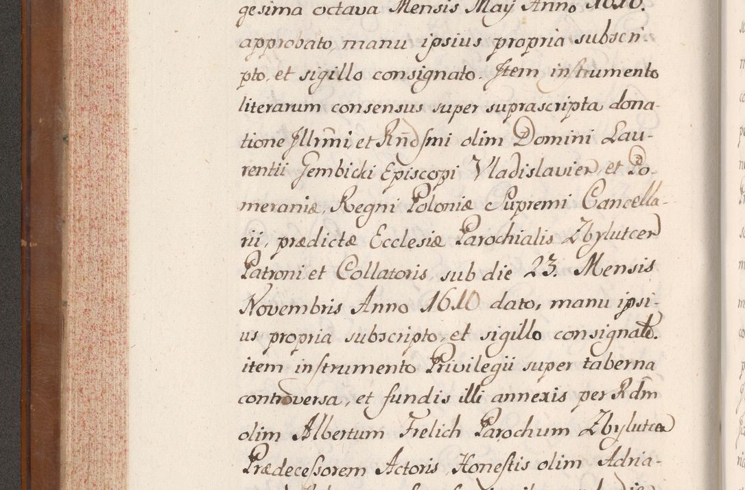 Zdjęcie nr 199 dla obiektu archiwalnego: Volumen VII actorum episcopalium Joannis Małachowski, episcopi Cracoviensis, ducis Severiae de anno 1694 - 1696, quorum index ad finem videatur