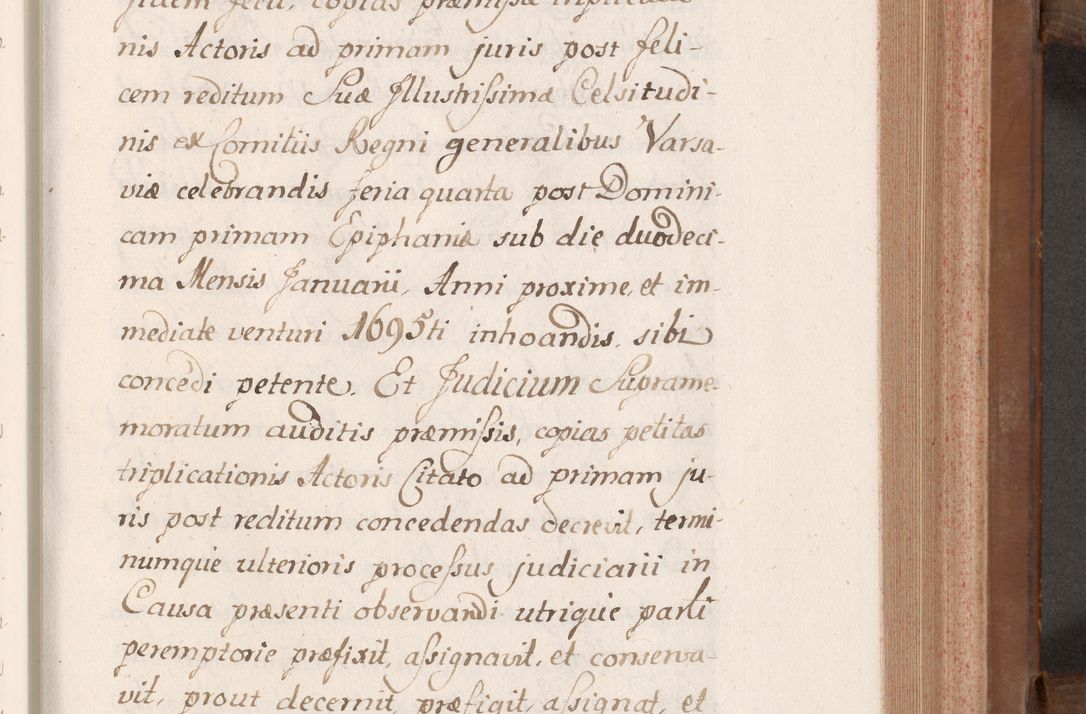 Zdjęcie nr 196 dla obiektu archiwalnego: Volumen VII actorum episcopalium Joannis Małachowski, episcopi Cracoviensis, ducis Severiae de anno 1694 - 1696, quorum index ad finem videatur