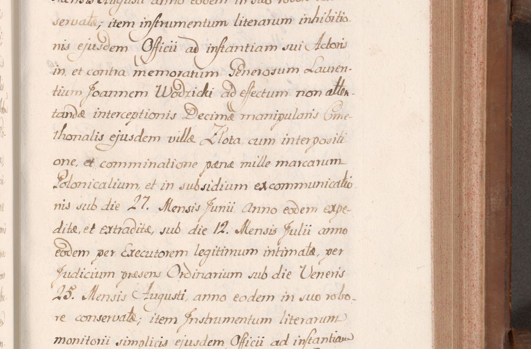 Zdjęcie nr 184 dla obiektu archiwalnego: Volumen VII actorum episcopalium Joannis Małachowski, episcopi Cracoviensis, ducis Severiae de anno 1694 - 1696, quorum index ad finem videatur