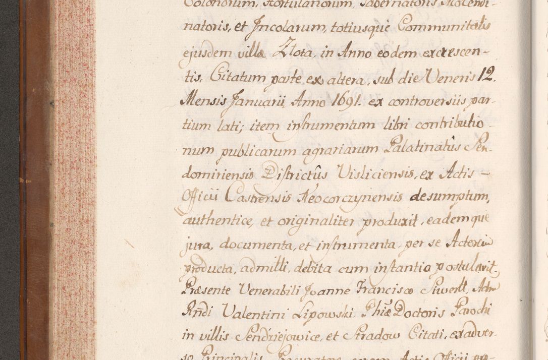 Zdjęcie nr 185 dla obiektu archiwalnego: Volumen VII actorum episcopalium Joannis Małachowski, episcopi Cracoviensis, ducis Severiae de anno 1694 - 1696, quorum index ad finem videatur