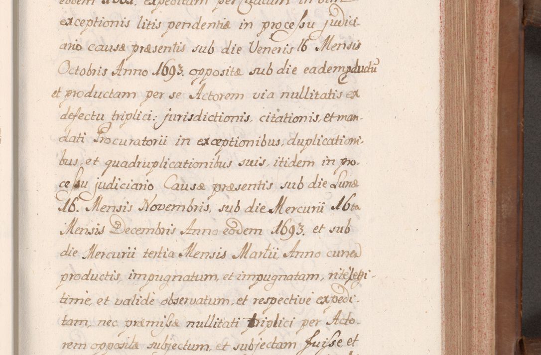 Zdjęcie nr 156 dla obiektu archiwalnego: Volumen VII actorum episcopalium Joannis Małachowski, episcopi Cracoviensis, ducis Severiae de anno 1694 - 1696, quorum index ad finem videatur