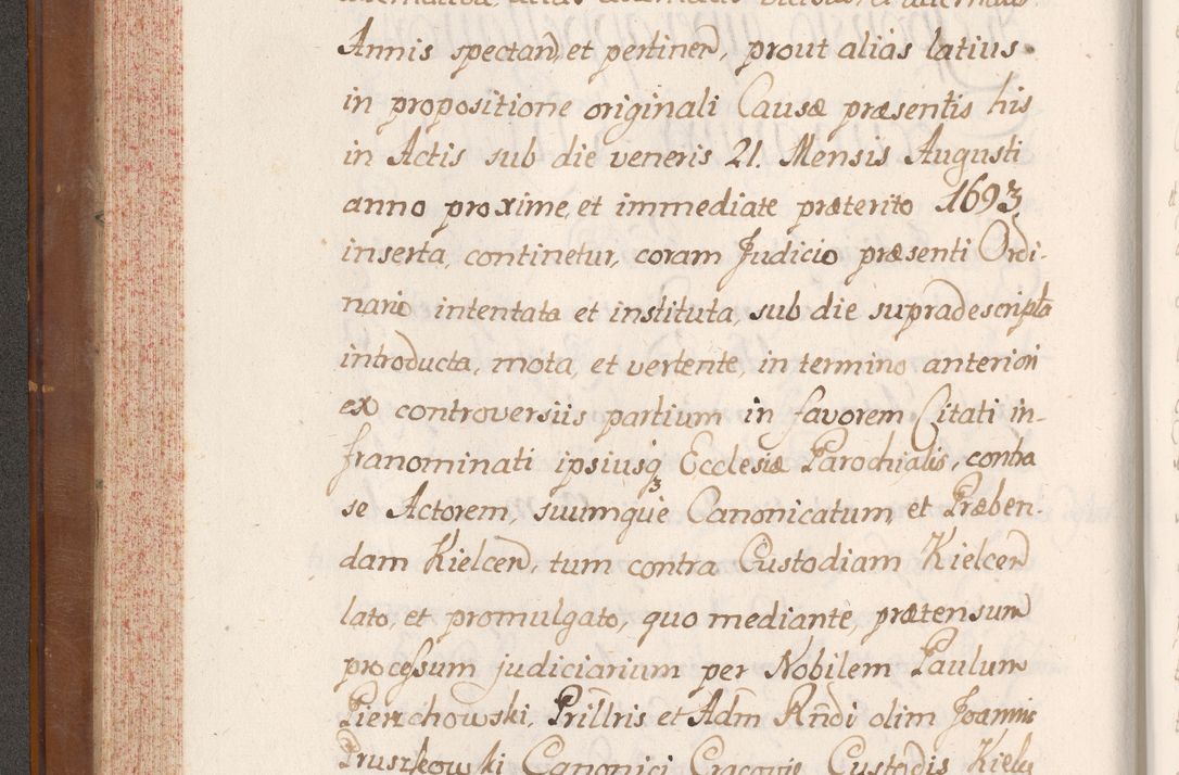 Zdjęcie nr 155 dla obiektu archiwalnego: Volumen VII actorum episcopalium Joannis Małachowski, episcopi Cracoviensis, ducis Severiae de anno 1694 - 1696, quorum index ad finem videatur