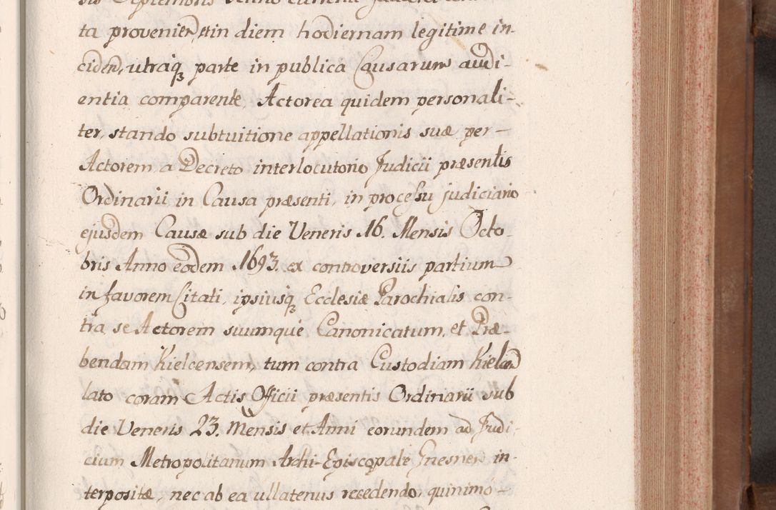Zdjęcie nr 144 dla obiektu archiwalnego: Volumen VII actorum episcopalium Joannis Małachowski, episcopi Cracoviensis, ducis Severiae de anno 1694 - 1696, quorum index ad finem videatur