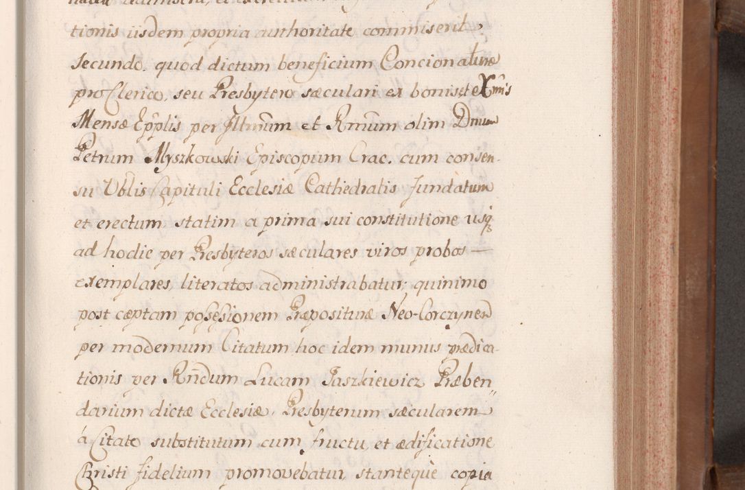 Zdjęcie nr 126 dla obiektu archiwalnego: Volumen VII actorum episcopalium Joannis Małachowski, episcopi Cracoviensis, ducis Severiae de anno 1694 - 1696, quorum index ad finem videatur