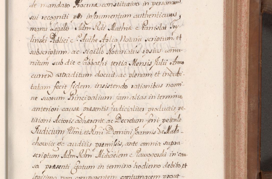Zdjęcie nr 116 dla obiektu archiwalnego: Volumen VII actorum episcopalium Joannis Małachowski, episcopi Cracoviensis, ducis Severiae de anno 1694 - 1696, quorum index ad finem videatur