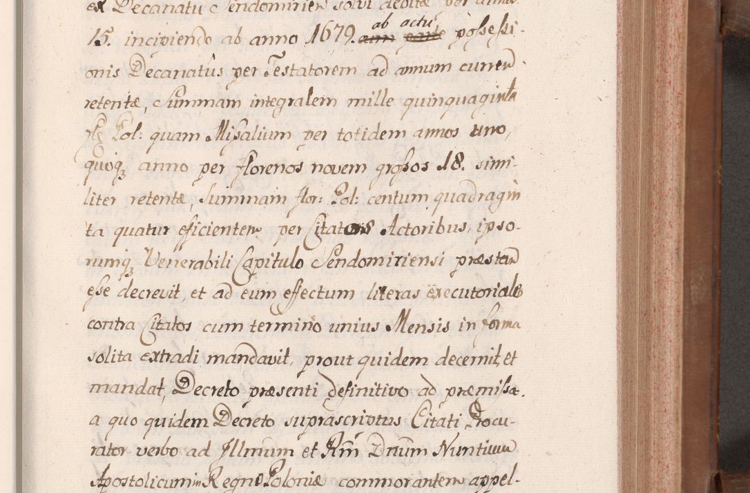 Zdjęcie nr 114 dla obiektu archiwalnego: Volumen VII actorum episcopalium Joannis Małachowski, episcopi Cracoviensis, ducis Severiae de anno 1694 - 1696, quorum index ad finem videatur