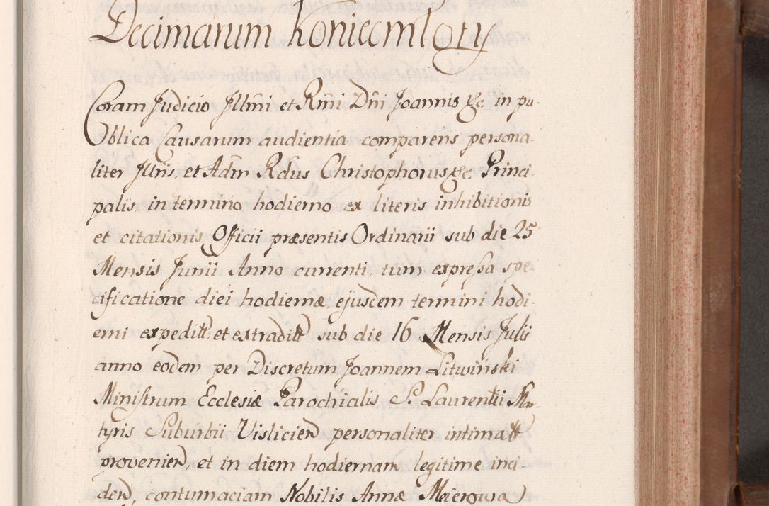 Zdjęcie nr 106 dla obiektu archiwalnego: Volumen VII actorum episcopalium Joannis Małachowski, episcopi Cracoviensis, ducis Severiae de anno 1694 - 1696, quorum index ad finem videatur