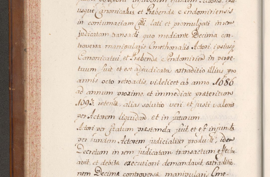 Zdjęcie nr 105 dla obiektu archiwalnego: Volumen VII actorum episcopalium Joannis Małachowski, episcopi Cracoviensis, ducis Severiae de anno 1694 - 1696, quorum index ad finem videatur