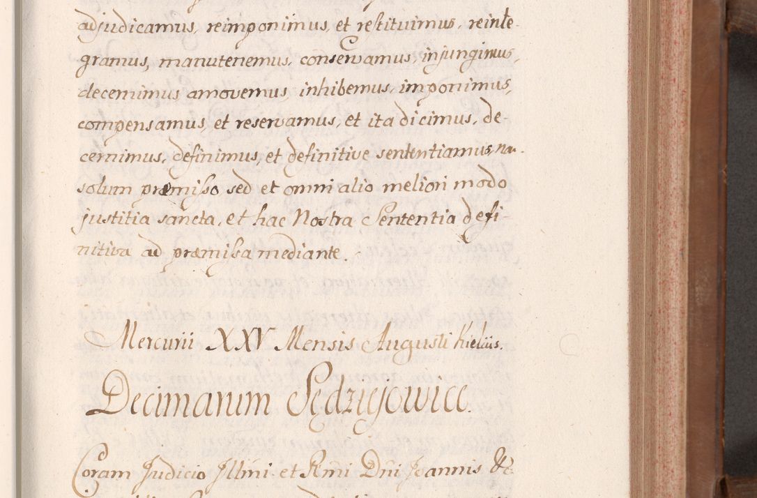 Zdjęcie nr 96 dla obiektu archiwalnego: Volumen VII actorum episcopalium Joannis Małachowski, episcopi Cracoviensis, ducis Severiae de anno 1694 - 1696, quorum index ad finem videatur