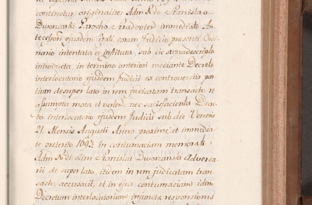 Zdjęcie nr 100 dla obiektu archiwalnego: Volumen VII actorum episcopalium Joannis Małachowski, episcopi Cracoviensis, ducis Severiae de anno 1694 - 1696, quorum index ad finem videatur