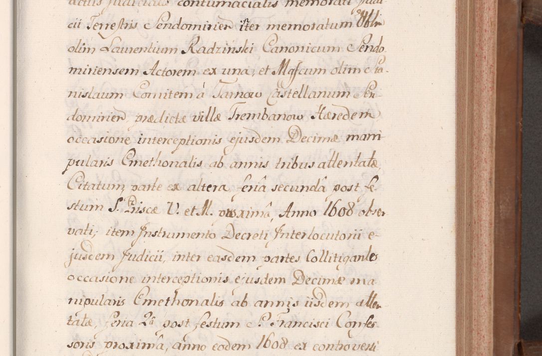 Zdjęcie nr 80 dla obiektu archiwalnego: Volumen VII actorum episcopalium Joannis Małachowski, episcopi Cracoviensis, ducis Severiae de anno 1694 - 1696, quorum index ad finem videatur