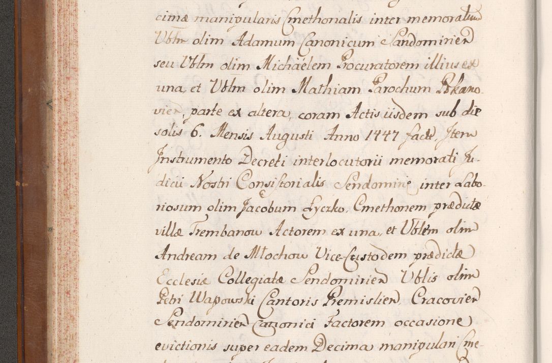 Zdjęcie nr 73 dla obiektu archiwalnego: Volumen VII actorum episcopalium Joannis Małachowski, episcopi Cracoviensis, ducis Severiae de anno 1694 - 1696, quorum index ad finem videatur