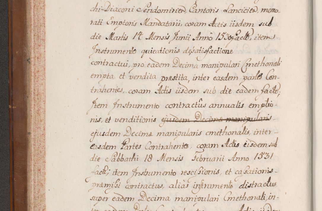 Zdjęcie nr 75 dla obiektu archiwalnego: Volumen VII actorum episcopalium Joannis Małachowski, episcopi Cracoviensis, ducis Severiae de anno 1694 - 1696, quorum index ad finem videatur