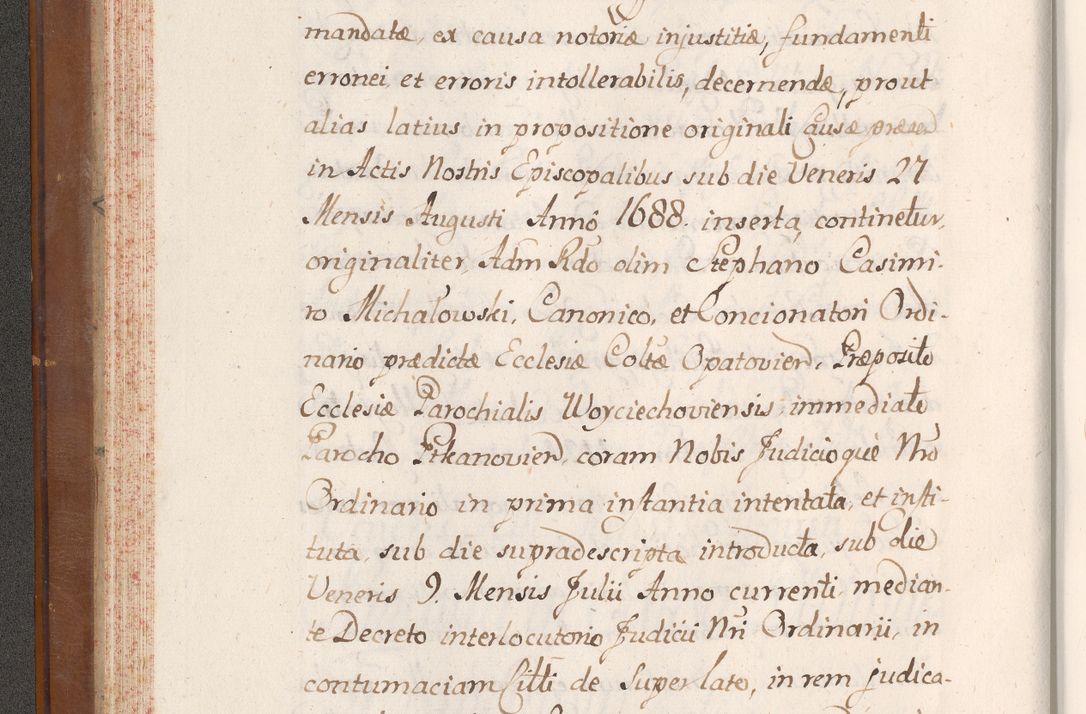 Zdjęcie nr 71 dla obiektu archiwalnego: Volumen VII actorum episcopalium Joannis Małachowski, episcopi Cracoviensis, ducis Severiae de anno 1694 - 1696, quorum index ad finem videatur