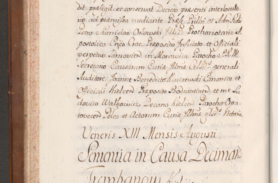 Zdjęcie nr 69 dla obiektu archiwalnego: Volumen VII actorum episcopalium Joannis Małachowski, episcopi Cracoviensis, ducis Severiae de anno 1694 - 1696, quorum index ad finem videatur