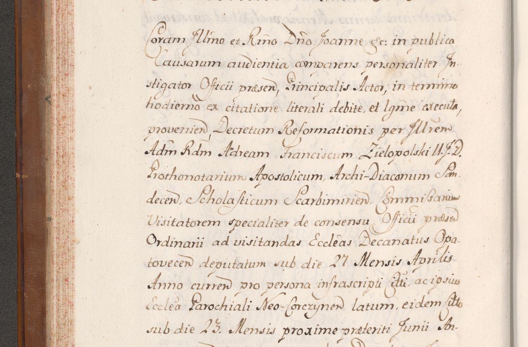 Zdjęcie nr 67 dla obiektu archiwalnego: Volumen VII actorum episcopalium Joannis Małachowski, episcopi Cracoviensis, ducis Severiae de anno 1694 - 1696, quorum index ad finem videatur