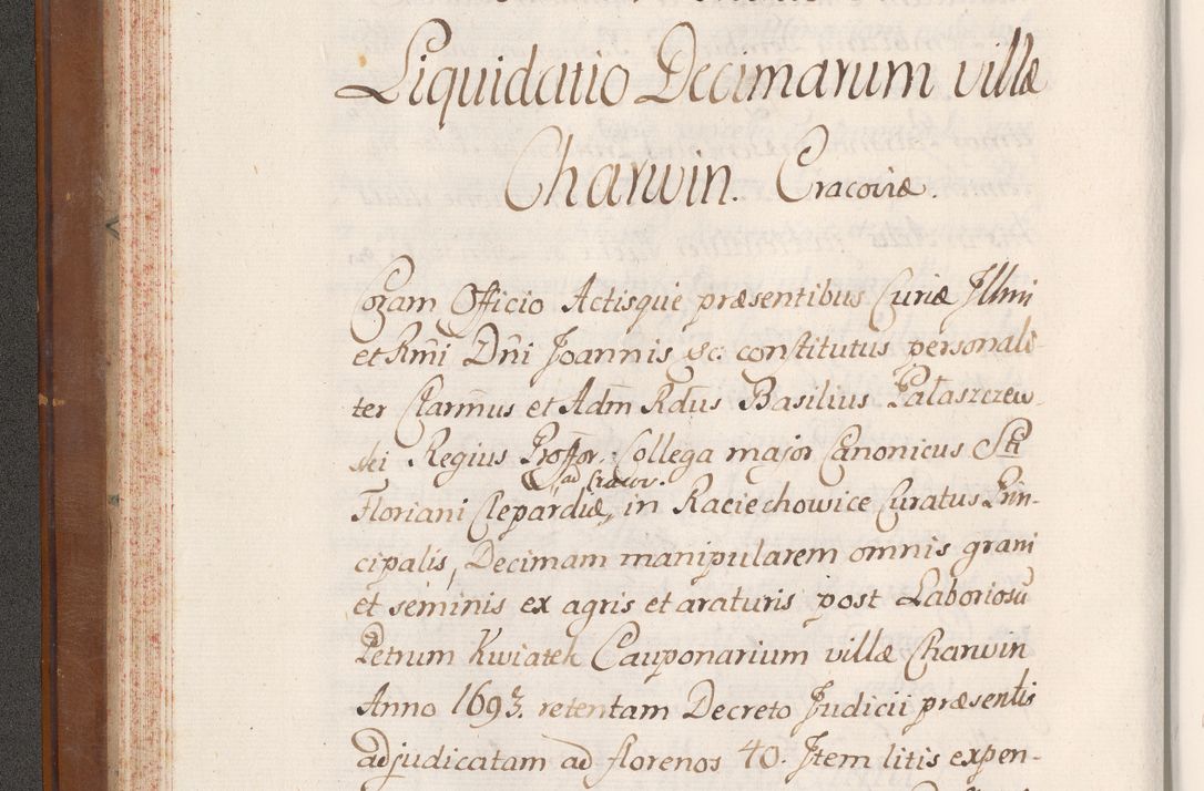 Zdjęcie nr 63 dla obiektu archiwalnego: Volumen VII actorum episcopalium Joannis Małachowski, episcopi Cracoviensis, ducis Severiae de anno 1694 - 1696, quorum index ad finem videatur