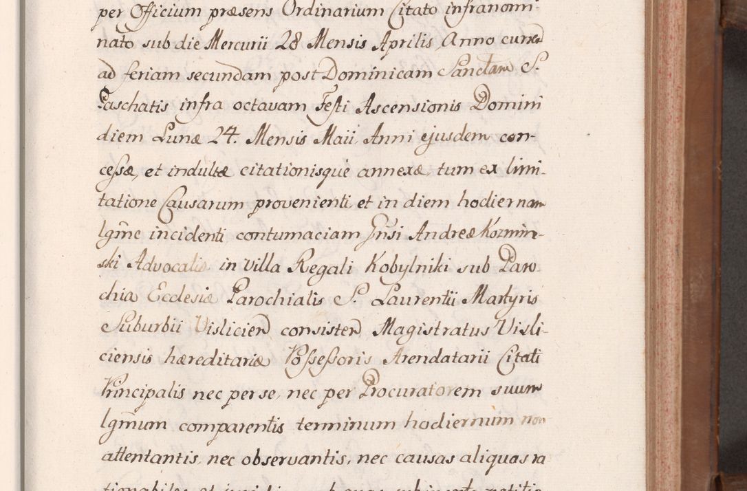 Zdjęcie nr 58 dla obiektu archiwalnego: Volumen VII actorum episcopalium Joannis Małachowski, episcopi Cracoviensis, ducis Severiae de anno 1694 - 1696, quorum index ad finem videatur